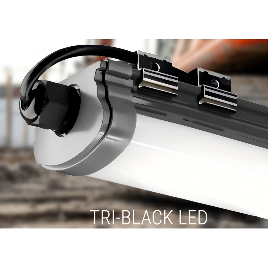 LED Лампа за под кухненски шкаф LED/60W/230V 6000K 120 см IP65 черен