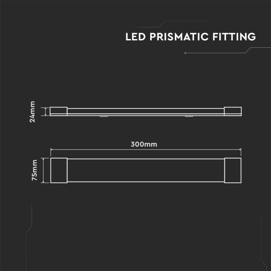 LED Лампа за под кухненски шкаф SAMSUNG CHIP LED/10W/230V 3000K 30 см