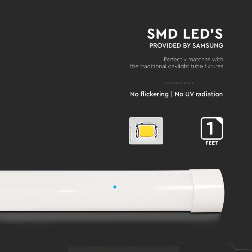 LED Лампа за под кухненски шкаф SAMSUNG CHIP LED/10W/230V 6500K 30 см