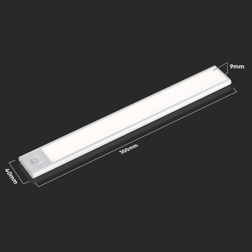 LED Лампа за под кухненски шкаф със сензор LED/1,5W/5V 1500 mAh 3000K