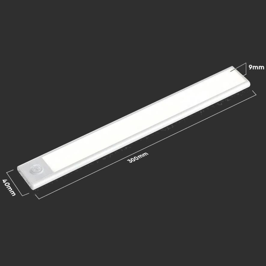 LED Лампа за под кухненски шкаф със сензор LED/1,5W/5V 1500 mAh 4000K