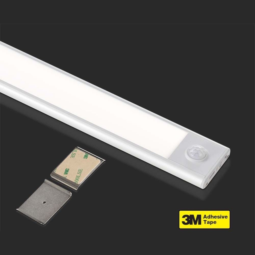 LED Лампа за под кухненски шкаф със сензор LED/2,5W/5V 3000 mAh 3000K