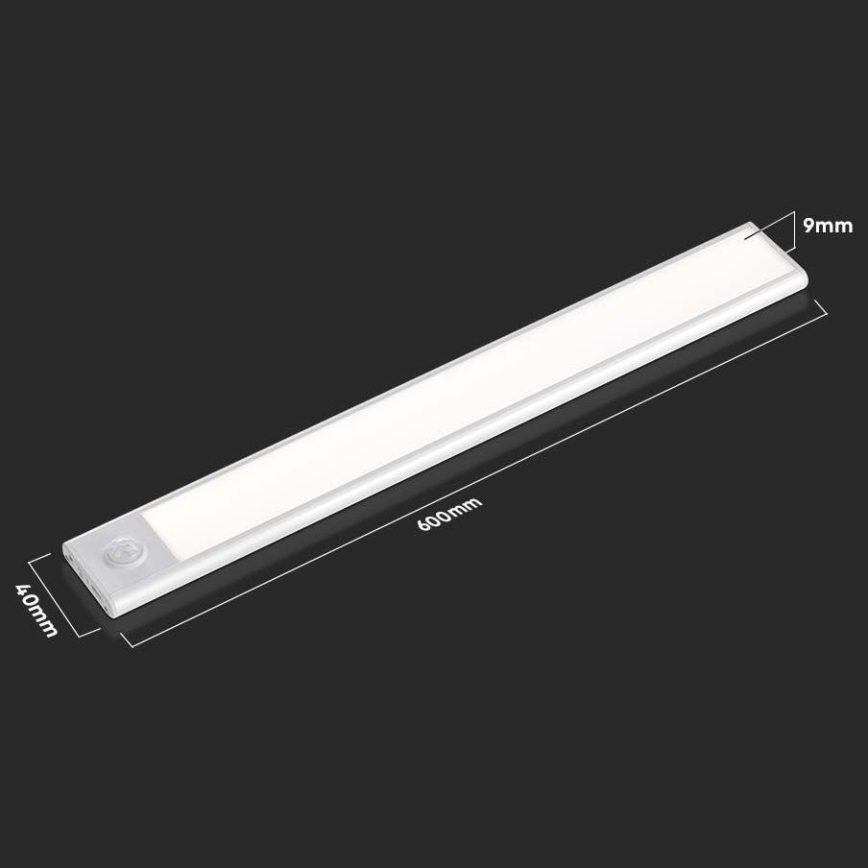 LED Лампа за под кухненски шкаф със сензор LED/2,5W/5V 4000K 3000 mAh