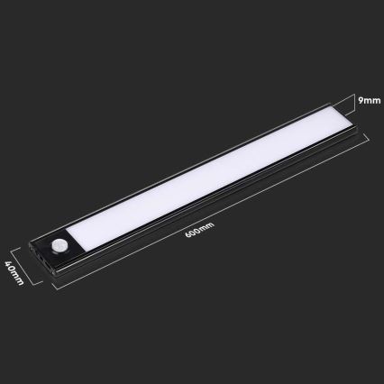 LED Лампа за под кухненски шкаф със сензор LED/2,5W/5V 4000K 3000 mAh