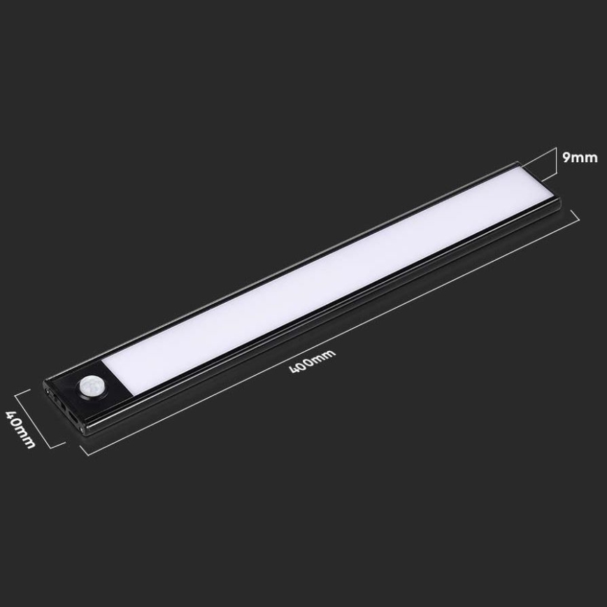 LED Лампа за под кухненски шкаф със сензор LED/2W/5V 2200 mAh 3000K
