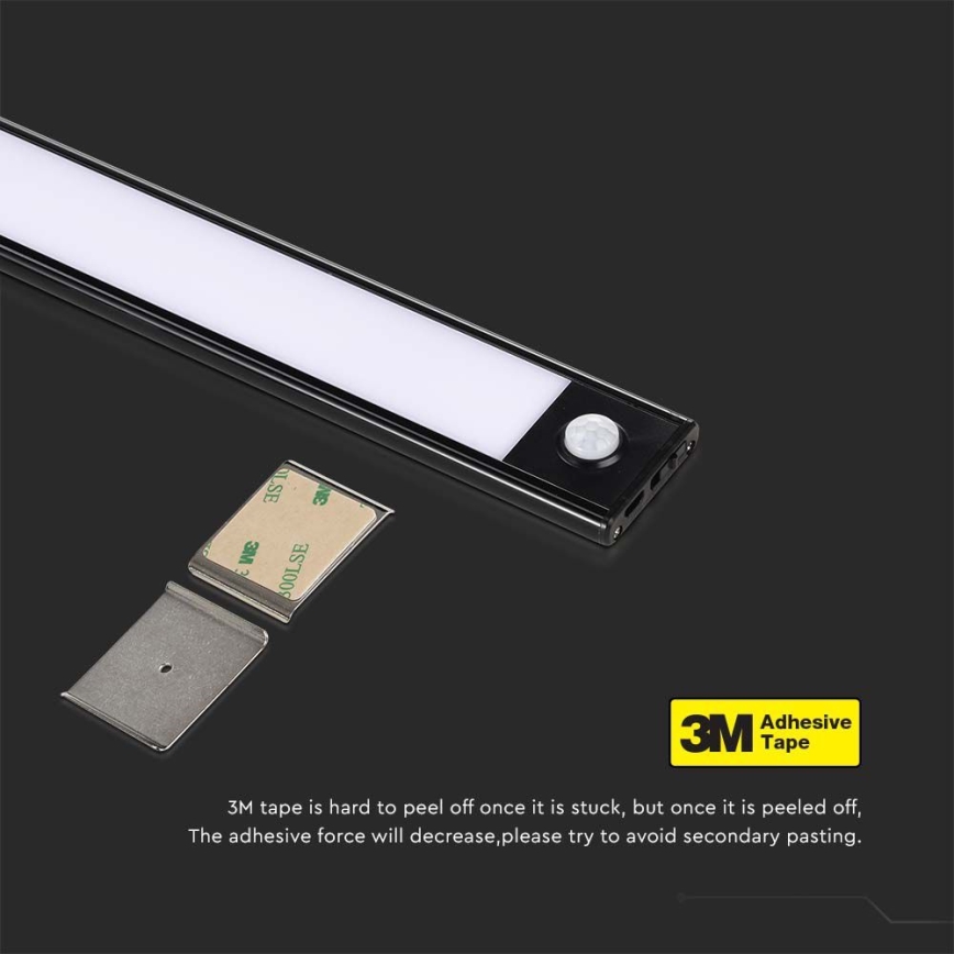 LED Лампа за под кухненски шкаф със сензор LED/2W/5V 4000K 2200 mAh