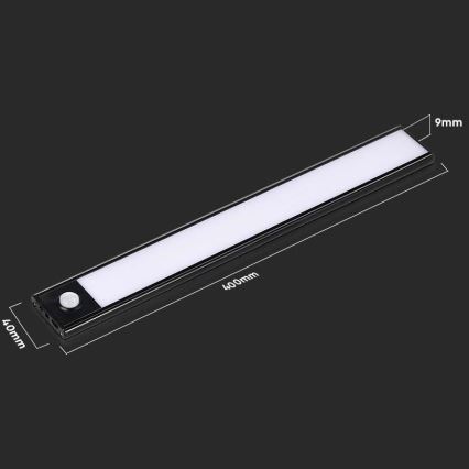 LED Лампа за под кухненски шкаф със сензор LED/2W/5V 4000K 2200 mAh