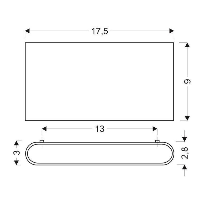 LED лампа за стена CARLI 2xLED/10W/230V