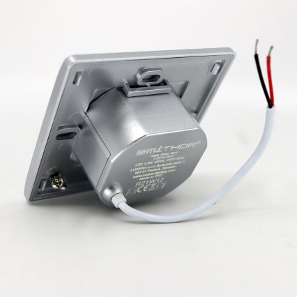 LED Лампа за стълбище STEP LIGHT LED/1,5W/230V сребриста