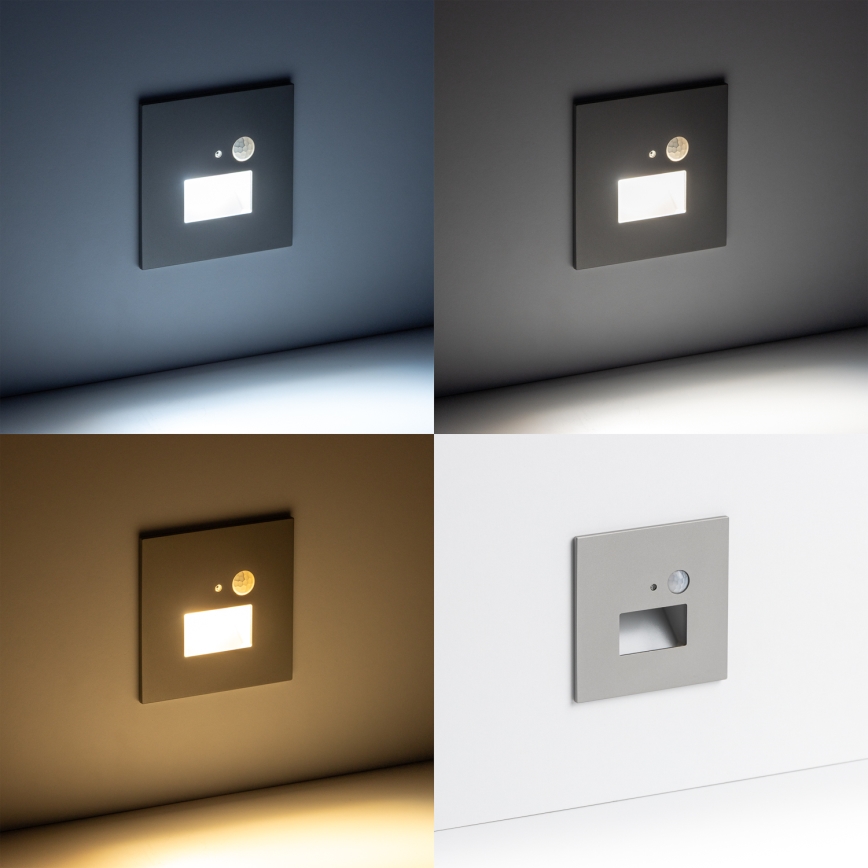 LED Лампа за стълбище със сензор за движение LED/1,5W/230V 3000K/4000K/6500K