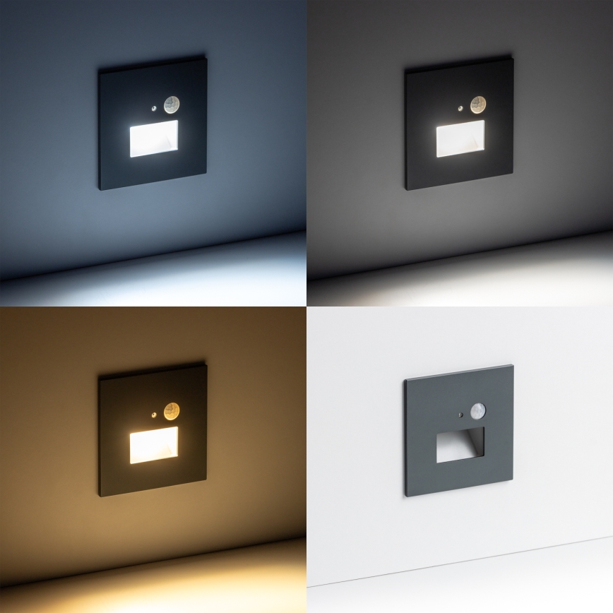 LED Лампа за стълбище със сензор за движение LED/1,5W/230V 3000K/4000K/6500K