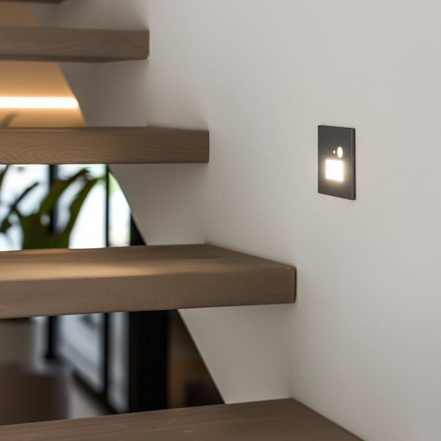 LED Лампа за стълбище със сензор за движение LED/1,5W/230V 3000K/4000K/6500K