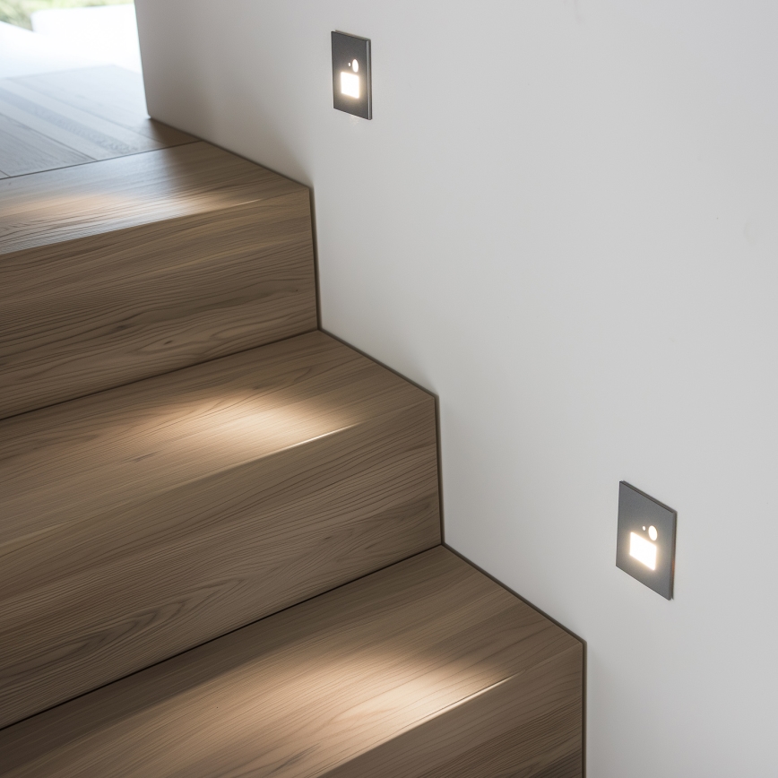 LED Лампа за стълбище със сензор за движение LED/1,5W/230V 3000K/4000K/6500K