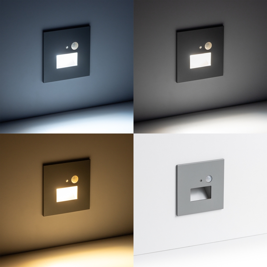 LED Лампа за стълбище със сензор за движение LED/1,5W/230V 3000K/4000K/6500K