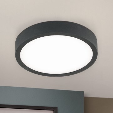 LED лампа за таван BULLY LED/12W/230V Ø 14 см черен