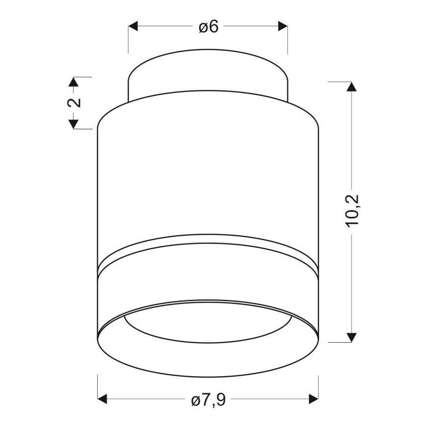 LED Лампа за таван TUBA LED/12W/230V