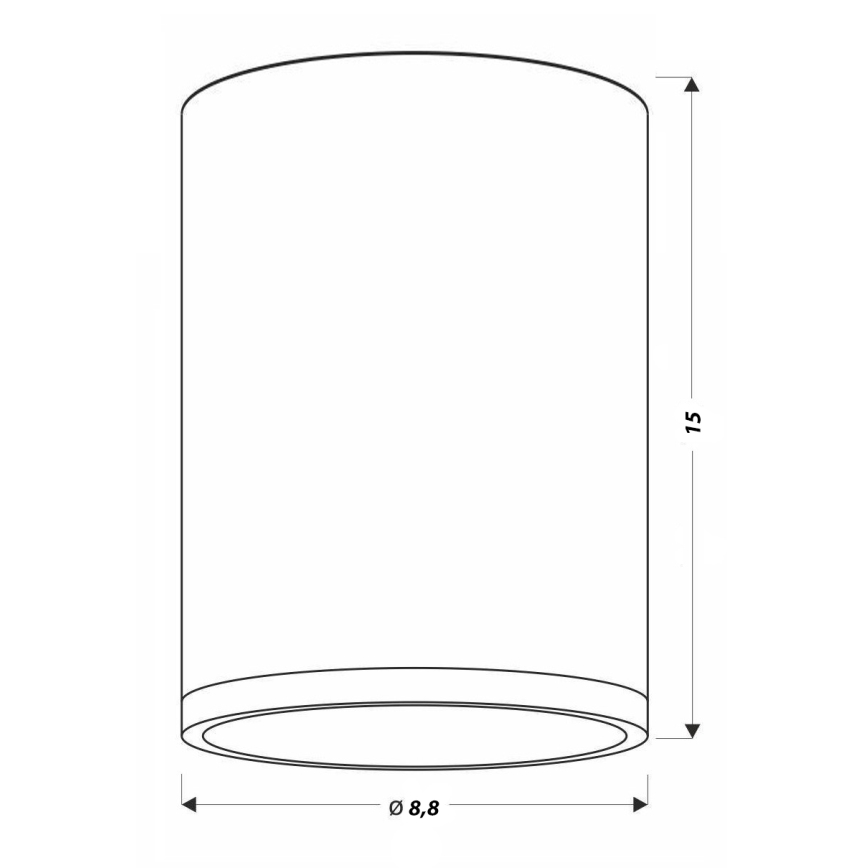 LED Лампа за таван TUBA LED/9W/230V