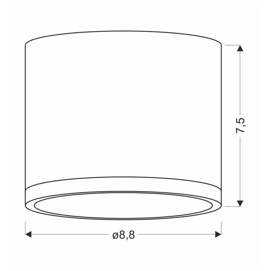 LED Лампа за таван TUBA LED/9W/230V