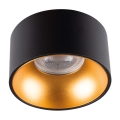 LED Лампа за вграждане MINI RITI 1xGU10/25W/230V черна/златиста