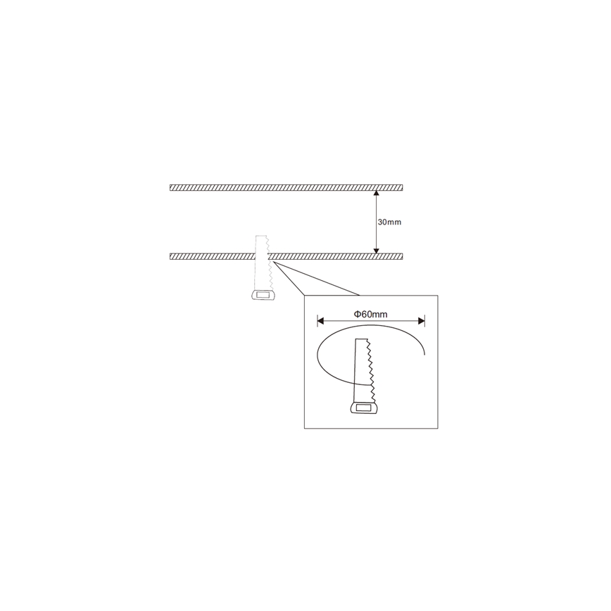 LED Лампа за вграждане в баня COCO LED/3W/230V IP44 бяла
