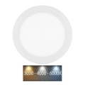 LED Лампа за вграждане в баня LADA LED/12W/230V 3000/4000/6000K Ø 17 см IP44 бял