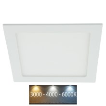 LED Лампа за вграждане в баня LED/18W/230V с превключвател за цветова температура IP44