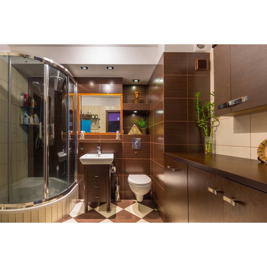 LED Лампа за вграждане в баня BONO LED/5W/230V 3000K IP65 черен