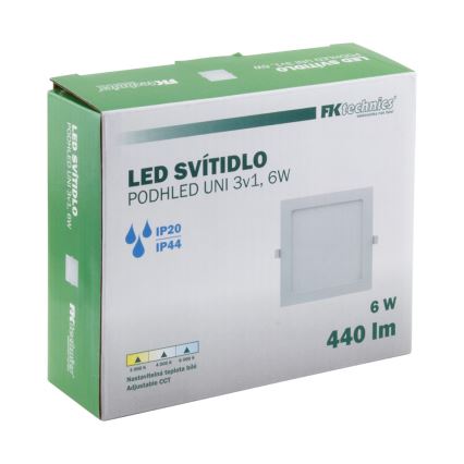 LED Лампа за вграждане в баня LED/6W/230V 3000/4000/6000K IP44