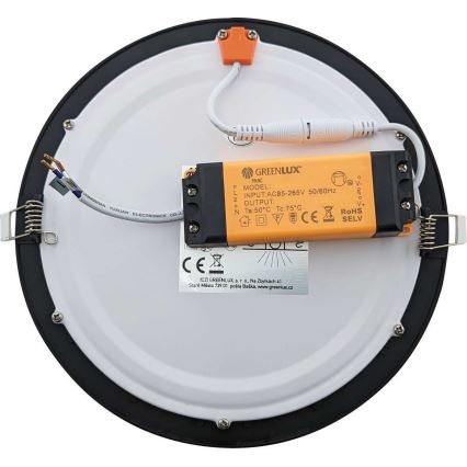 LED Лампа за вграждане в баня VEGA LED/12W/230V 2800K Ø 16.8 см IP44