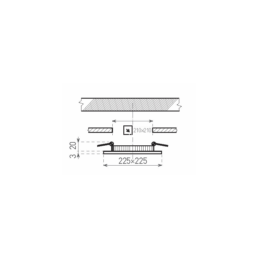 LED Лампа за вграждане в баня VEGA LED/18W/230V 3800K 22,5 см IP44 снежнобял