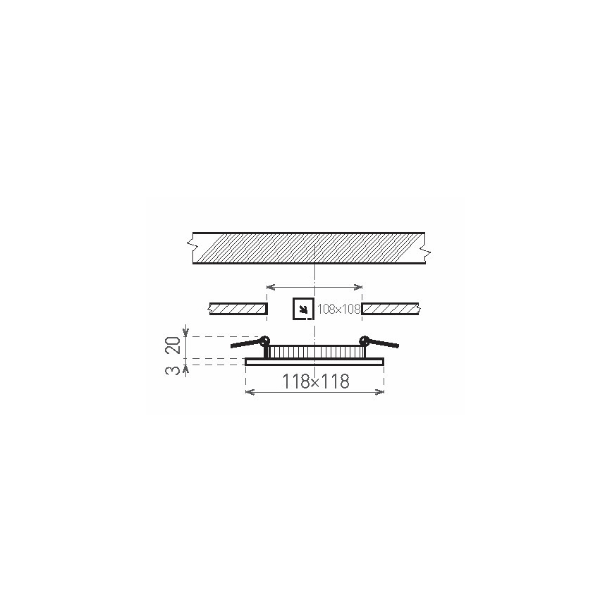 LED Лампа за вграждане в баня VEGA LED/24W/230V 2800K Ø 29,8 см IP44