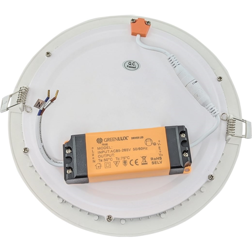 LED Лампа за вграждане в баня VEGA LED/24W/230V 3800K Ø 29,8 см IP44