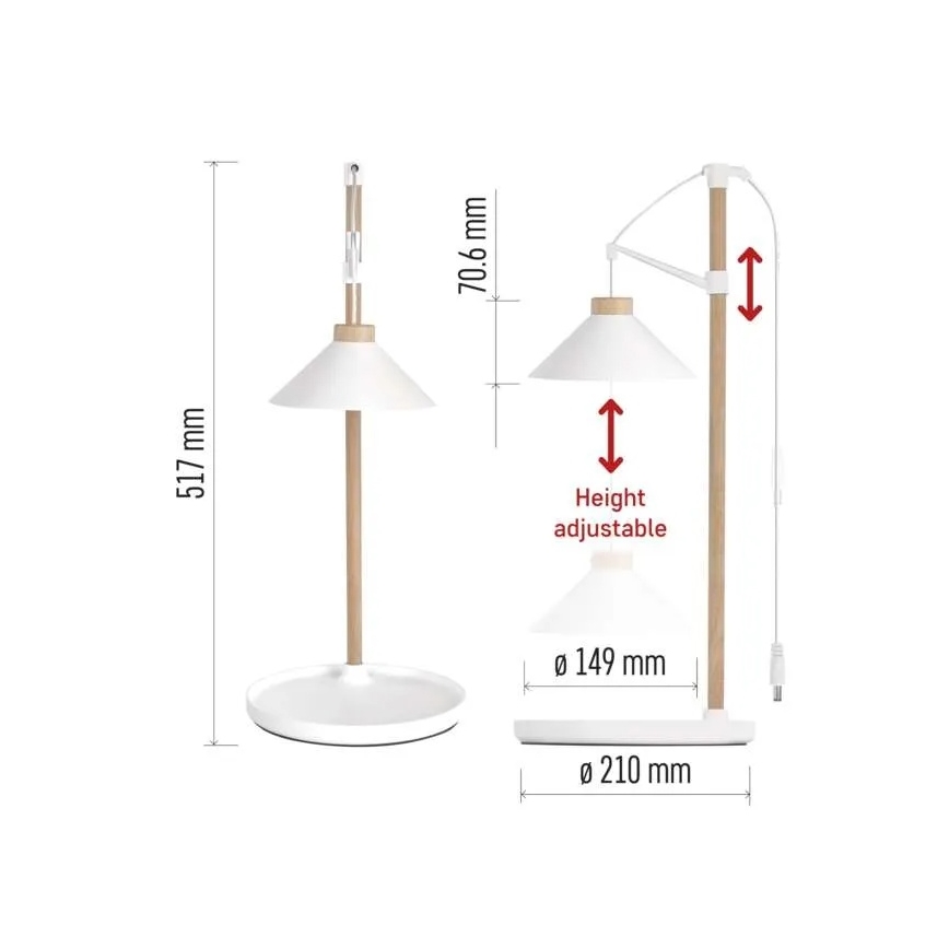 LED лампа за вътрешно отглеждане на растения GROW LED/7W/5V