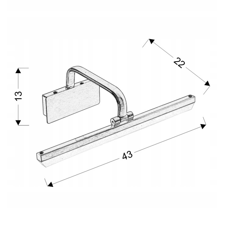 LED Лампа за картина HANG LED/8W/230V