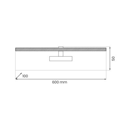 LED Лампа за картина PRADO LED/11W/230V черен