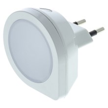 LED Лампа за ориентация със сензор за контакт LED/0,4W/230V бяла