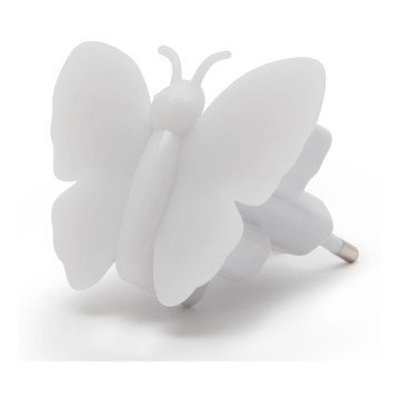 LED Лампа за ориентация за контакт LED/1W/230V пеперуда