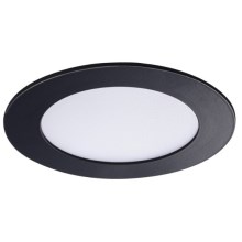 LED Лампа за окачен таван на баня ROUNDA LED/6W/230V IP44 черна Ø 12 см