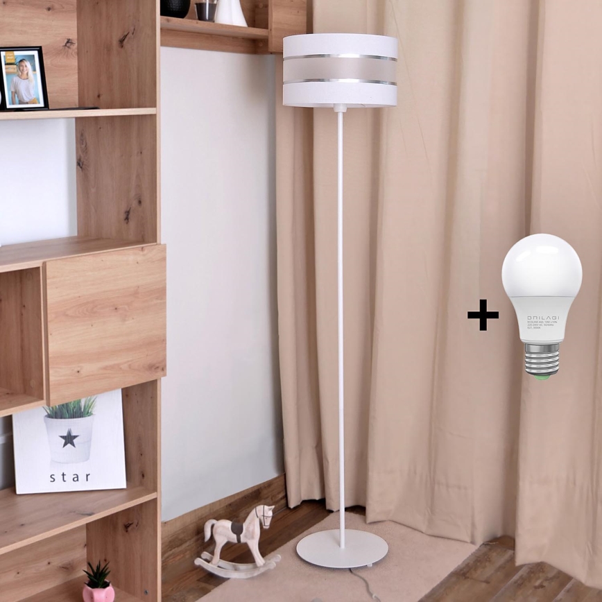 LED Лампион HELEN 1xE27/15W/230V бял