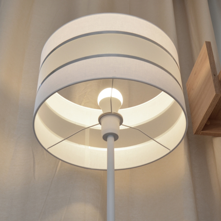 LED Лампион HELEN 1xE27/15W/230V бял