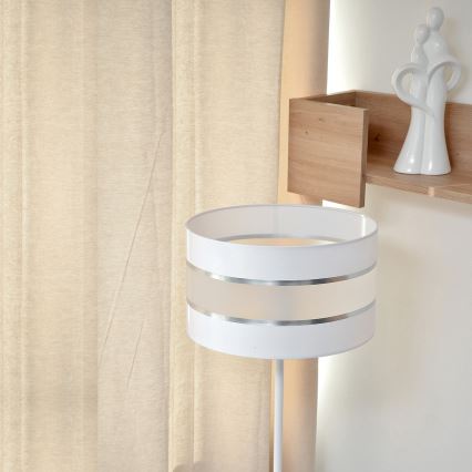 LED Лампион HELEN 1xE27/15W/230V бял