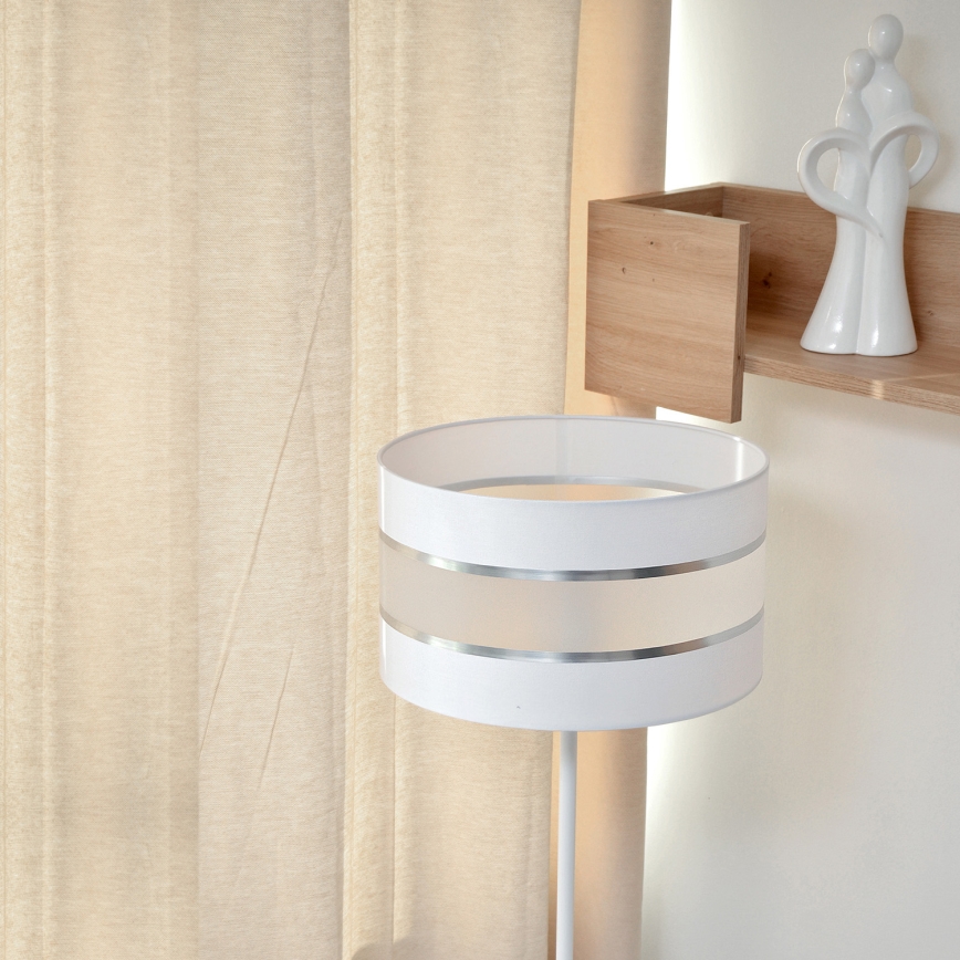 LED Лампион HELEN 1xE27/15W/230V бял