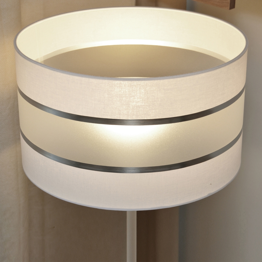 LED Лампион HELEN 1xE27/15W/230V бял