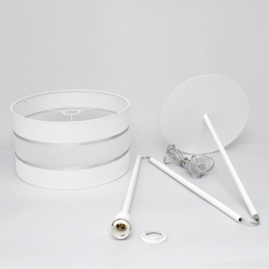 LED Лампион HELEN 1xE27/15W/230V бял