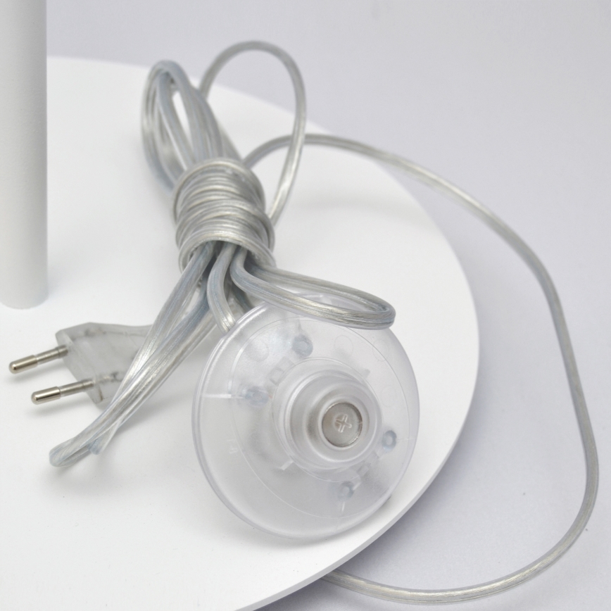 LED Лампион HELEN 1xE27/15W/230V бял