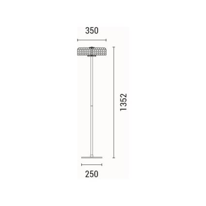 LED Лампион LED/10W/230V 3000K лъскав хром