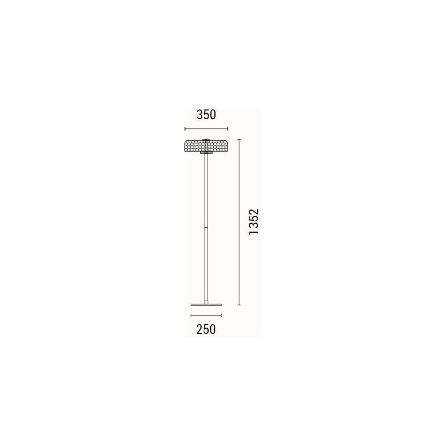 LED Лампион LED/10W/230V 3000K лъскав хром