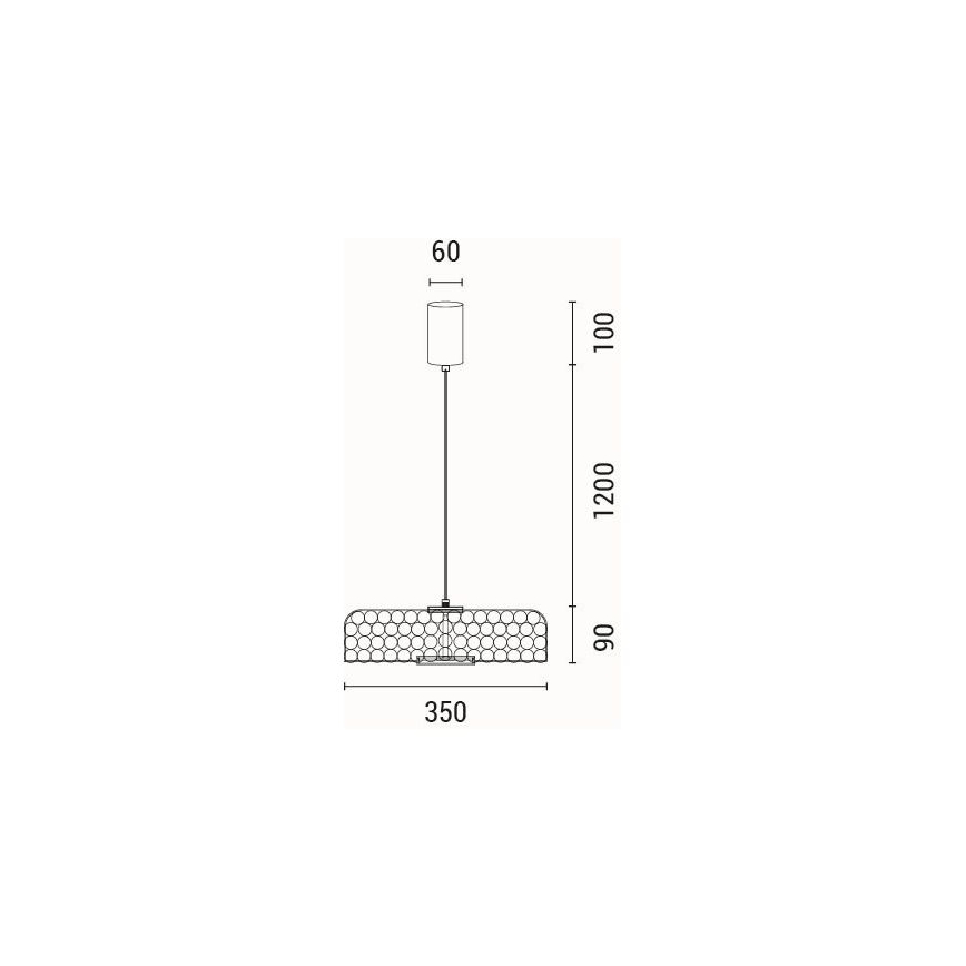 LED Лампион LED/10W/230V 3000K златист