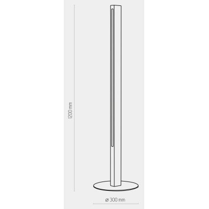 LED Лампион TEO LED/30W/230V дървен