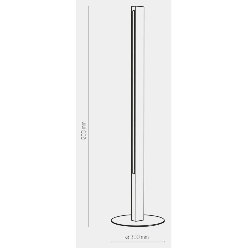 LED Лампион TEO LED/30W/230V дървен